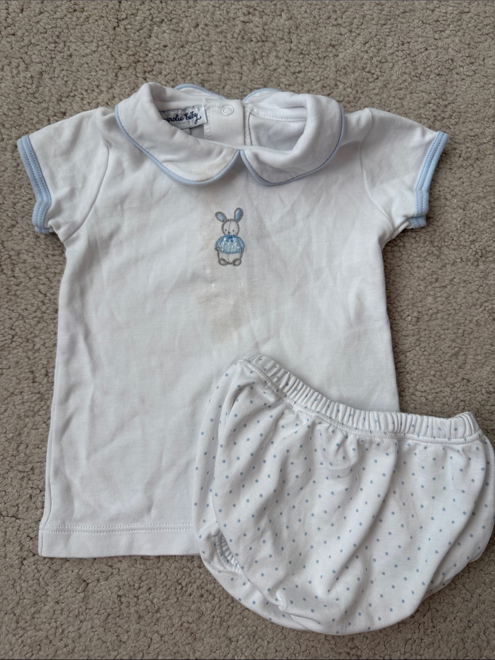 Magnolia Baby Set with Bunny Embroidery